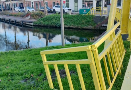 Brugdeel Rijksmonument Gele Klap in Bedum